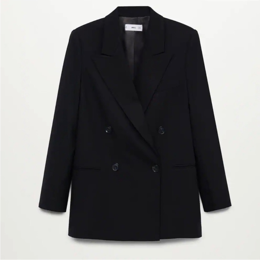 Mango Double-Breasted Structured Blazer - image 3
